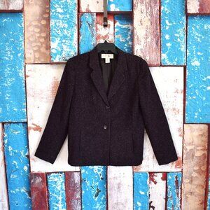 Women's Norton McNaughton Vintage Blazer Jacket Wool Blend SIZE 10 Purple